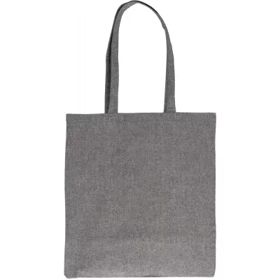 Torba bawełniana z recyklingu z długimi uszami 140 g/m2 LAMBERTO - czarny (6235803)