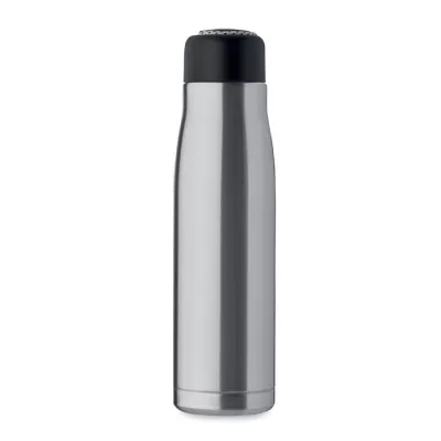 Butelka termiczna z uchwytem sznurkowym 500 ml CORDLE - Srebrny Mat (MO2413-16)