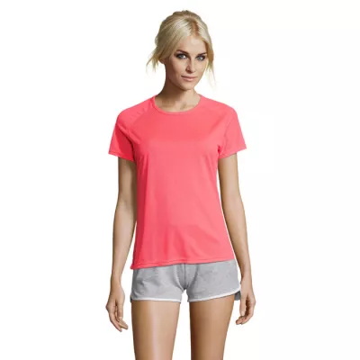 Koszulka sportowa damska 140 g/m² Sol's SPORTY WOMEN - Neon Coral (S01159-NC)