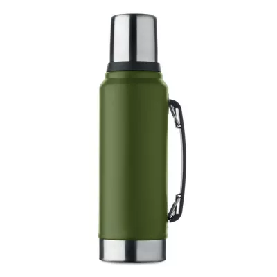 Termos stalowy z kubkiem 1000 ml NYIMA - Ciemnozielony (MO2710-60)