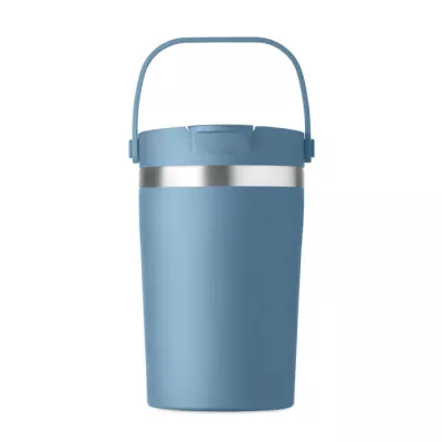 Kubek termiczny ze słomką i paskiem 350 ml COZYCUP - Petrol (MO2922-20)