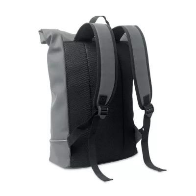 Plecak na laptop 15" z PU z odblaskiem LAPTOSA - Kamienny Szary (MO2581-15)