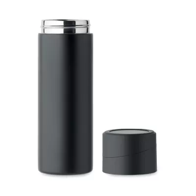 Butelka termiczna 420 ml z uchwytem na telefon PHOTTLE - Czarny (MO2308-03)
