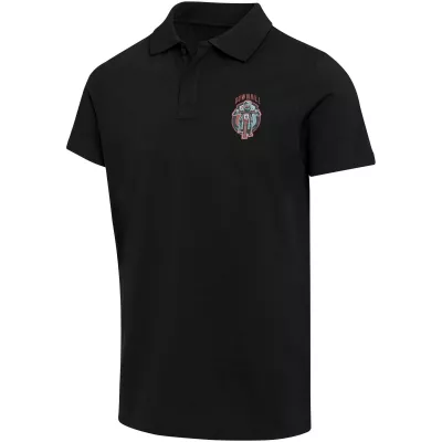 Graphite organiczna koszulka polo unisex o gramaturze 180 g/m², z krótkim rękawem i certyfikatem OCS - Czarny (39559-BLACK)