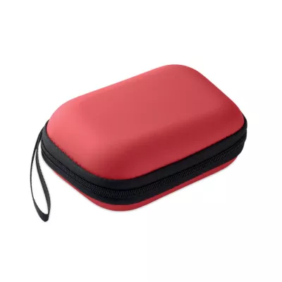Apteczka pierwszej pomocy w twardym etui z PU CARETWO - Czerwony (MO2818-05)