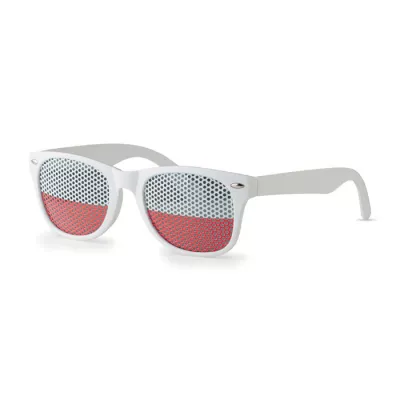 Okulary przeciwsłoneczne kibica FLAG FUN - Bialy (MO9275-06)
