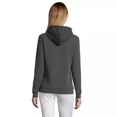 Bluza damska z kapturem 280 g/m² Sol's SPENCER WOMEN - Charcoal Melange (S03103-CE)