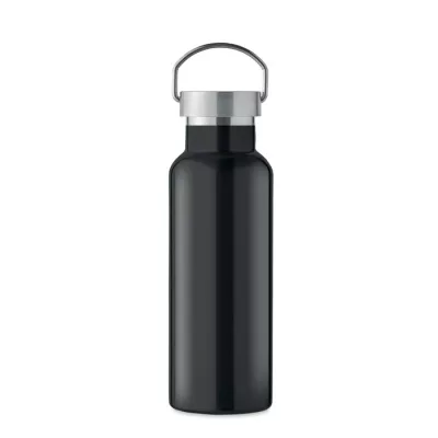 Butelka termiczna z recyklingu 500 ml FLORENCE - Czarny (MO2107-03)