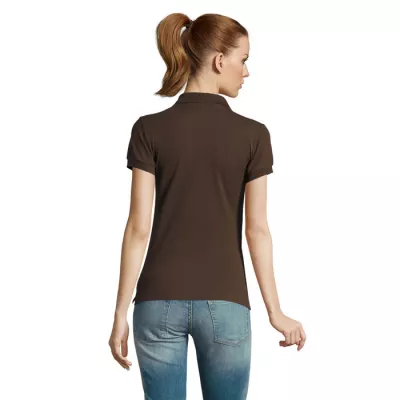 Koszulka polo damska piqué 170 g/m² Sol's PASSION - Chocolate (S11338-CH)