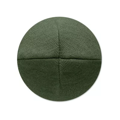 Czapka zimowa unisex z dzianiny RPET CAPNIT - Ciemnozielony (MO2359-60)