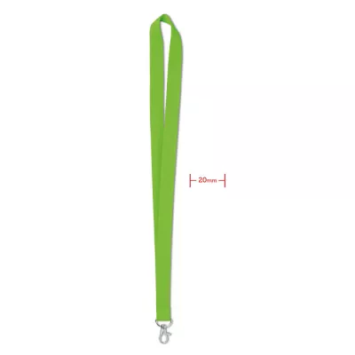 Smycz 20 mm z metalowym karabińczykiem SIMPLE LANY - Limonka (MO9058-48)