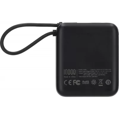 Power Bank 10000 mAh Fast Charge 22,5 W - czarny (EG835003)