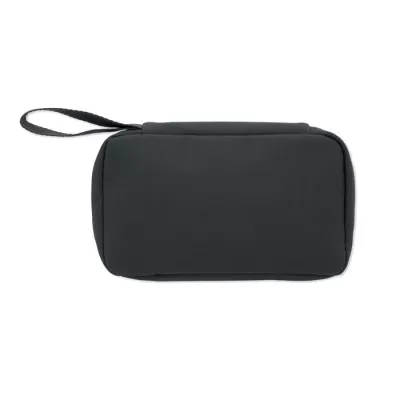 Kosmetyczka z RPET 600D z kieszeniami VANIT - Czarny (MO2948-03)