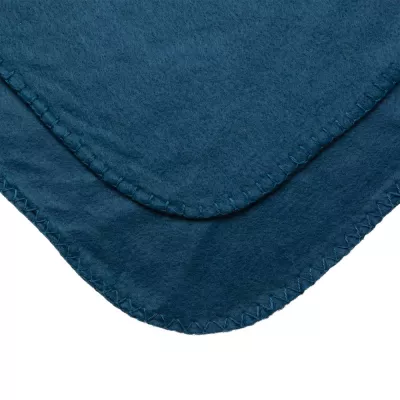 Koc polarowy 120 x 150 cm w pokrowcu - niebieski (P459.065)