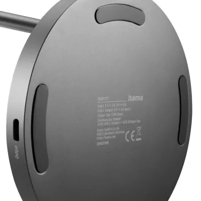 Magnetyczna ładowarka bezprzewodowa 15W Hama - czarny (VH036-03)