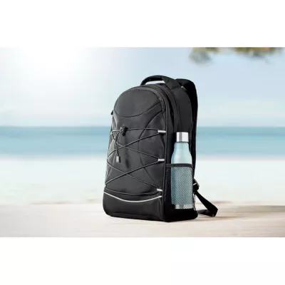 Plecak z RPET z odblaskowymi detalami MONTE LOMO - Czarny (MO6156-03)