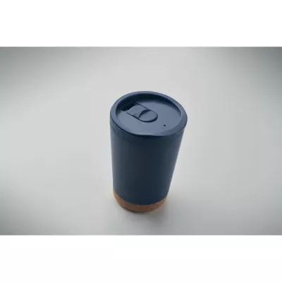 Kubek dwuścienny z korkową podstawą 300 ml CO - Francuski Granat (MO2446-85)