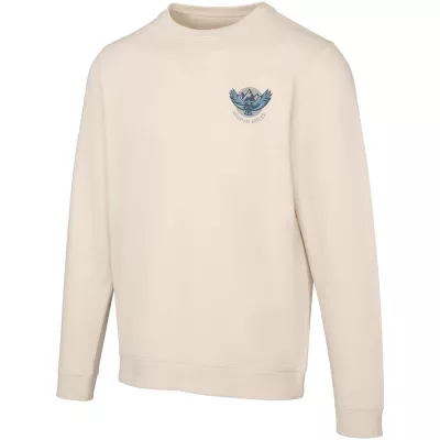 Jasper organiczna bluza unisex z recyklingu o gramaturze 280 g/m² z okrągłym dekoltem i certyfikatem OCS - Sandstone (39561-SANDSTON)