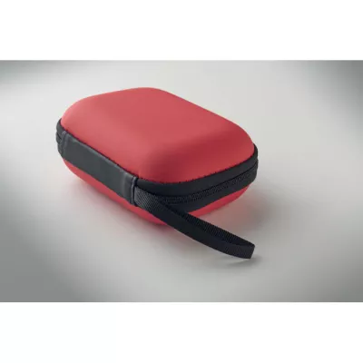 Apteczka pierwszej pomocy w twardym etui z PU CARETWO - Czerwony (MO2818-05)
