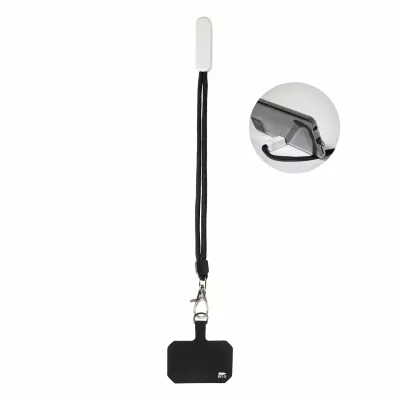 CuffStand Opaska na nadgarstek z uchwytem na telefon komórkowy RPET - biały (AP800804-01)