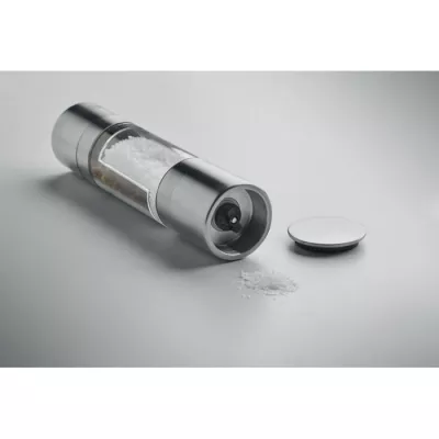 Młynek do soli i pieprzu 2 w 1 stalowy MOLIN - Srebrny (MO3158-14)