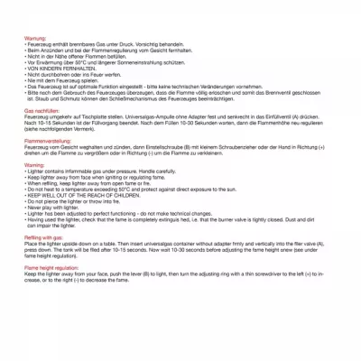 Zapalniczka plastikowa GEOFFREY - czarny (9755203)