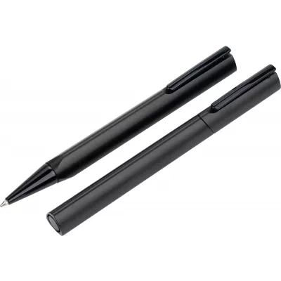 Zestaw piśmienny długopis i pióro kulkowe CAP D AGDE MoLu - czarny (438503)