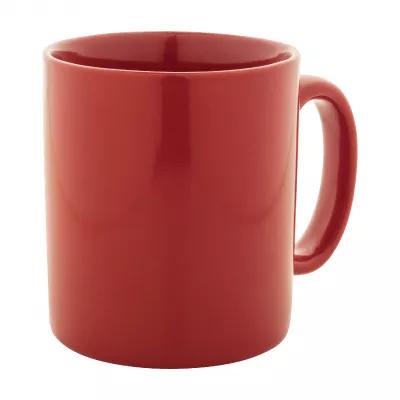 Kolomu kolorowy ceramiczny kubek - czerwony (AP800117-05)