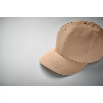 Czapka z daszkiem bawełniana 160 g/m² BASIE APOLLO - Kosc Sloniowa (MO8834-53)