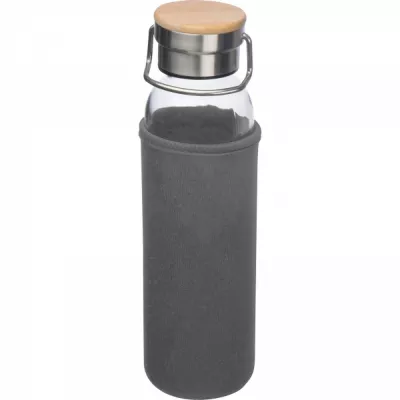 Butelka szklana z pokrowcem 600 ml RAMONA - szary (6318107)