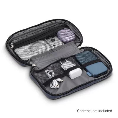 Torba organizacyjna rPET PU Coated 210D Napa 22 x 13 x 4 cm - ciemnoniebieski (LT95327-N0010)