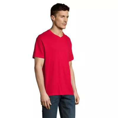 Koszulka męska V-neck 150 g/m² Sol's VICTORY - Czerwony (S11150-RD)