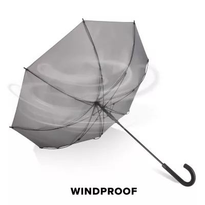 Verdure 190T Pongee 23""Wiatroodporny parasol zuchwytem, automatyczny - szary (LT97119-N0061)