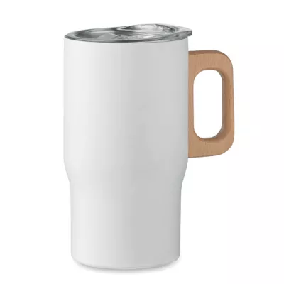 Kubek termiczny ze stali z recyklingu 350 ml TUMBOO - Bialy (MO2499-06)