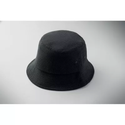 Kapelusz bucket sztruksowy 220 g/m² SCOOP - Czarny (MO2869-03)