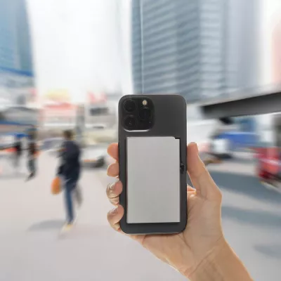 Magnetyczne etui na kartę kredytową, ochrona RFID - silver (P820.9502)