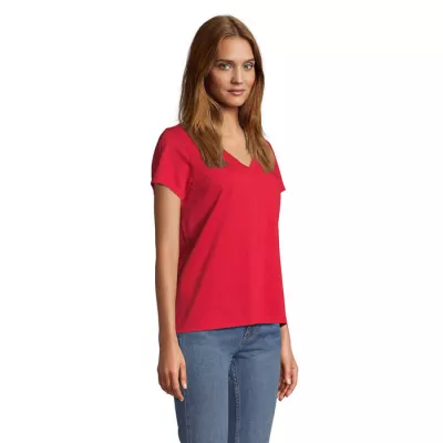 Koszulka damska V-neck Sol's REGENT V WOMEN - Czerwony (S04766-RD)