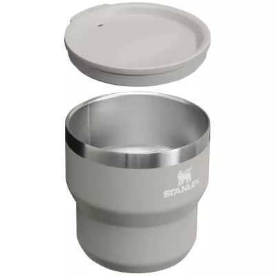 Termoizolowany kubek kempingowy Stanley Stay Hot 295 ml ze stali nierdzewnej, umożliwiający wkładanie kubków jeden w drugi - Szary (10097382)