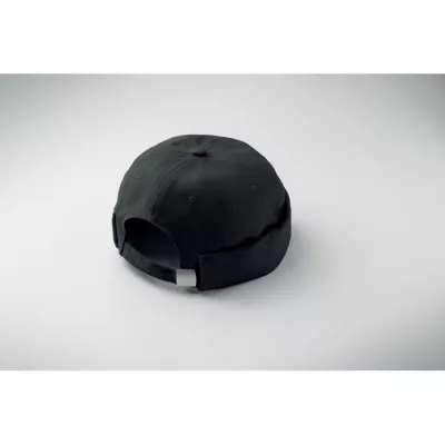 Czapka docker ze szczotkowanej bawełny 260 g/m² DOCK - Czarny (MO2923-03)