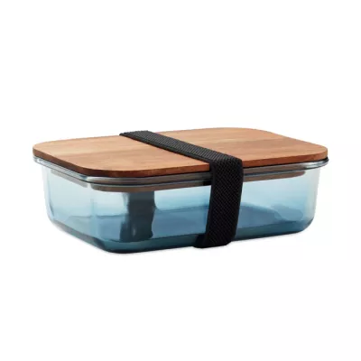 Lunchbox szklany 800 ml VITRIO LUNCH - Przezroczysty Niebieski (MO2750-23)