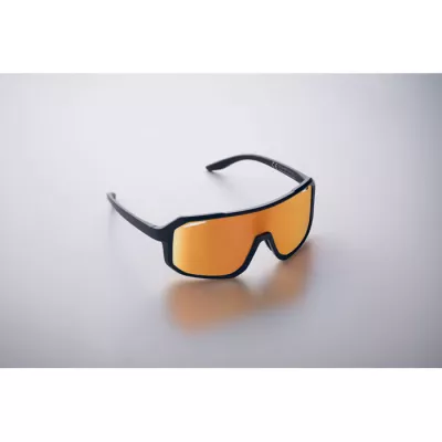 Okulary sportowe z lustrzanymi soczewkami UV400 FLASH - Pomaranczowy (MO2816-10)