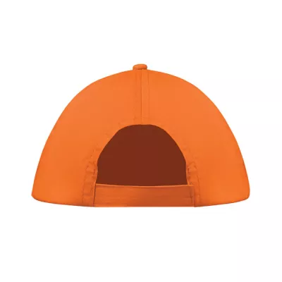 Czapka z daszkiem 5-panelowa z bawełny 160 g/m² BUZZ - Pomaranczowy (MO1447-10)