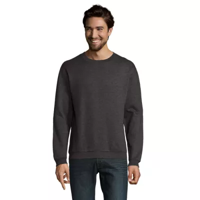 Bluza męska z okrągłym dekoltem 260 g/m² Sol's SPIDER - Charcoal Melange (S01168-CE)