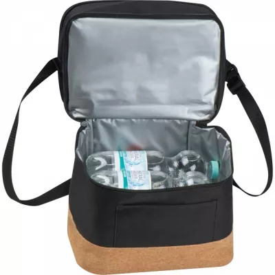 Torba termiczna RPET na 6 puszek 500 ml WOLFGANG - czarny (6261003)