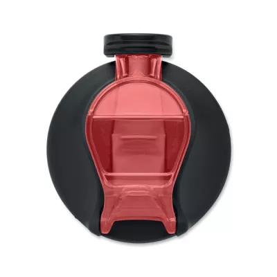 Butelka sportowa motywacyjna z RPET 700 ml ENKEL - Przezroczysty Czerwony (MO2792-25)