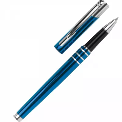 Zestaw piśmienny długopis i pióro kulkowe NORMA - niebieski (1076104)