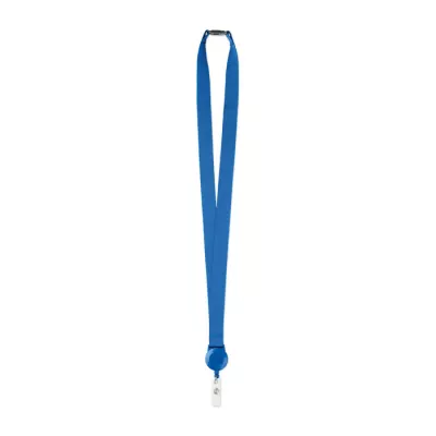 Smycz z wysuwanym uchwytem ZIP LANYARD - Niebieski (MO9852-37)