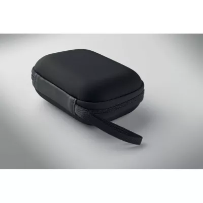 Apteczka pierwszej pomocy w twardym etui z PU CARETWO - Czarny (MO2818-03)