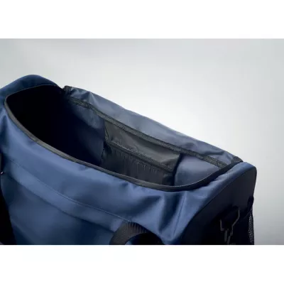 Torba sportowa z RPET 600D z odpinanym paskiem TERRA + - Niebieski (MO6209-04)