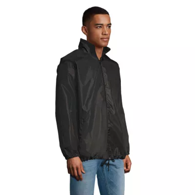 Wiatrówka unisex z kapturem 210 g/m² Sol's SHIFT - Czarny (S01618-BK)